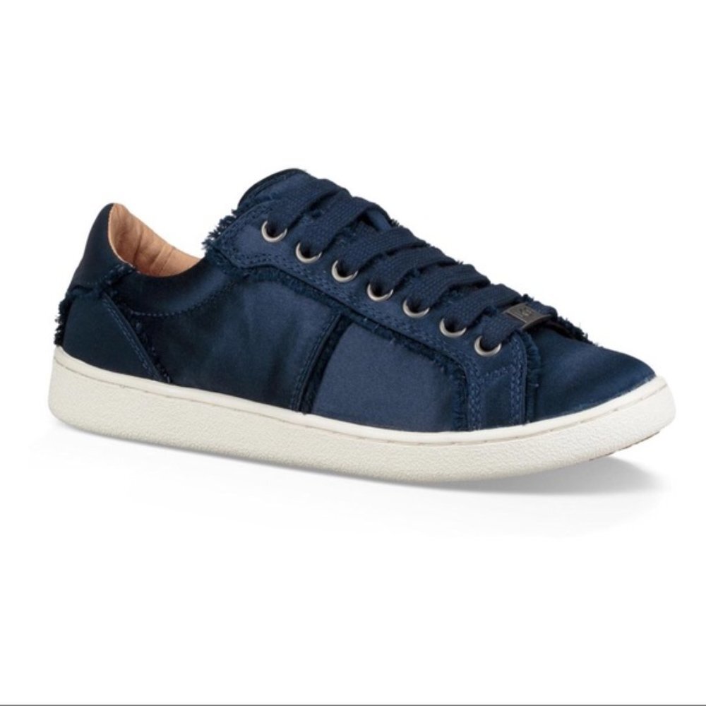 UGG Milo Satin Spill Seam Sneaker, Navy Blue